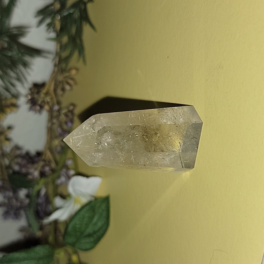High Quality Golden Rutilated Quartz Tower New Gift Bohemian